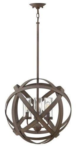 Hinkley Lighting 29703-LL Carson 120v 3 Light 18.5"W Open Air - Grey - Picture 3 of 3