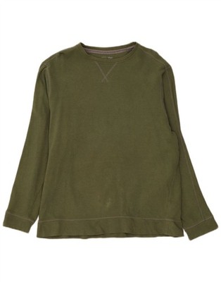 Marks & Spencer Herren Sweatshirt Pullover XL Khaki Baumwolle CI11