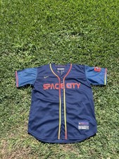 Nike MLB Houston Astros Jos  Altuve 27 Space City City Connect Jersey Mens L