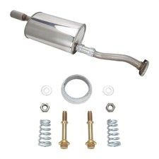 Rear Exhaust Muffler For Honda Civic 1.8l 1.3l 2006-2010 2011 Stainless Steel