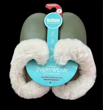 Totes Bailey Women's  Clog Slippers with Removable Plush Liner  Olive Green  7