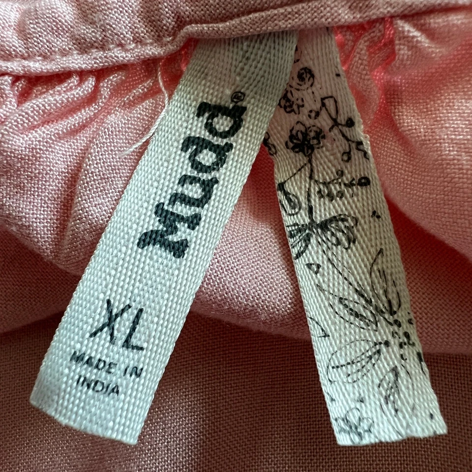 Camiseta sin mangas rosa barro XL sin mangas con ribete de pompones informal linda camiseta Y2K Boho femenina Foto 3 de 4