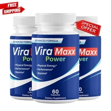 (3 Pack) Vira Maxx Power ViraMaxx for Men to Support Overall Male Enhancement