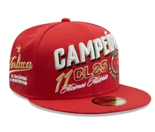New era Toluca Cap Ha Campeón Deportivo Toluca FC Campeón 59FIFTY Cerrada Roja