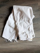 L'AGENCE White Frayed Hem Jeans 25