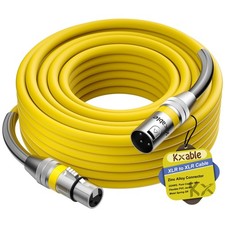 XLR to XLR Cable 50 Feet Premium XLR Microphone Cable Heavy Duty 22AWG OFC XL...