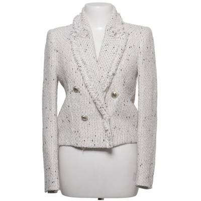 Zara, Blazer, Größe: XS, Weiß/Schwarz, Baumwolle/Polyester, Sonstiges #ppc