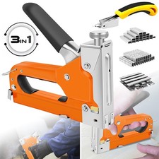 Heavy Duty Staple Gun 3 in 1 Multi Tacker With 3000X Staples Durable for Wood