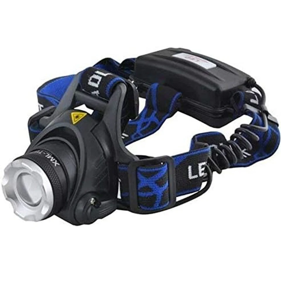 ZOOM HEADLAMP HEAD TORCH 9000 LM RECHARGEABLE T6 LED HEADLIGHT FLASHLIGHTS NEW - Image 2 of 4