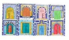 Oriental Handpainted Tiles Glazed Ceramic Mosaic Wall Tile 60x30