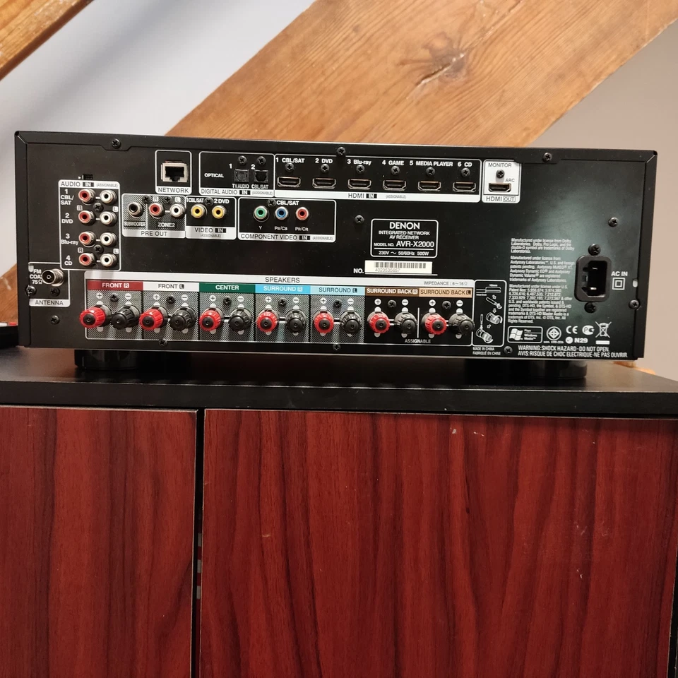 Denon AVR-X2000 AV-Receiver | 7.1 | Top-Zustand | mit Zubehör - Bild 3 von 3