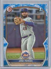 Jose Peroza 2023 Bowman Blue 1st Bowman Rookie #026/125