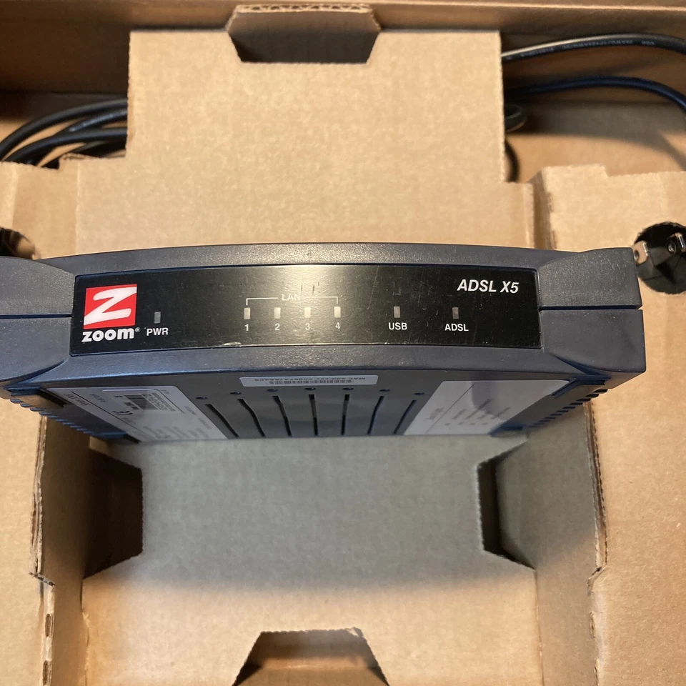 Zoom 5554 5554A Series 1049 ADSL X5 Modem Gateway Router Firewall 10/100 - Image 4 of 4