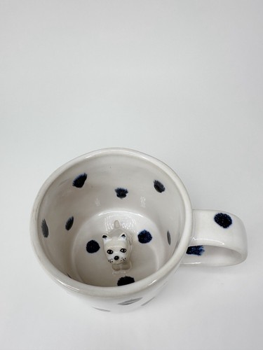 ANTHROPOLOGIE Mug Peeping Pet Dog Figurine Mug Coffee Tea Latte Cup - Picture 5 of 10