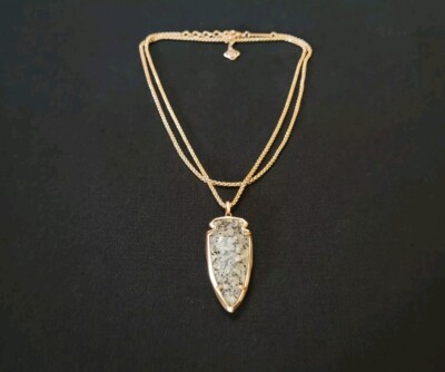 Kendra Scott Kimmy Stone Arrowhead Drop Pendant Single Chain