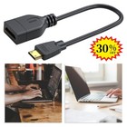 Mini HDMI Male to HDMI Female Converter Adapter Cable Cord 15cm Black Best