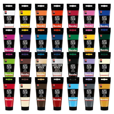 Marabu Acrylfarbe Acryl Color viele Farben 100ml hochwertige Künstler Mal Farbe