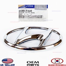 Emblem Front Grille Logo H Genuine For Hyundai Santa Fe 2012 863002baa0