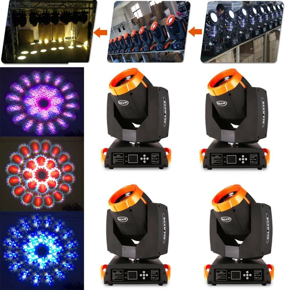 4pcs 7R beam moving head light 230w sharpy beam light dmx stage lighting 16prism - Image 4 of 4