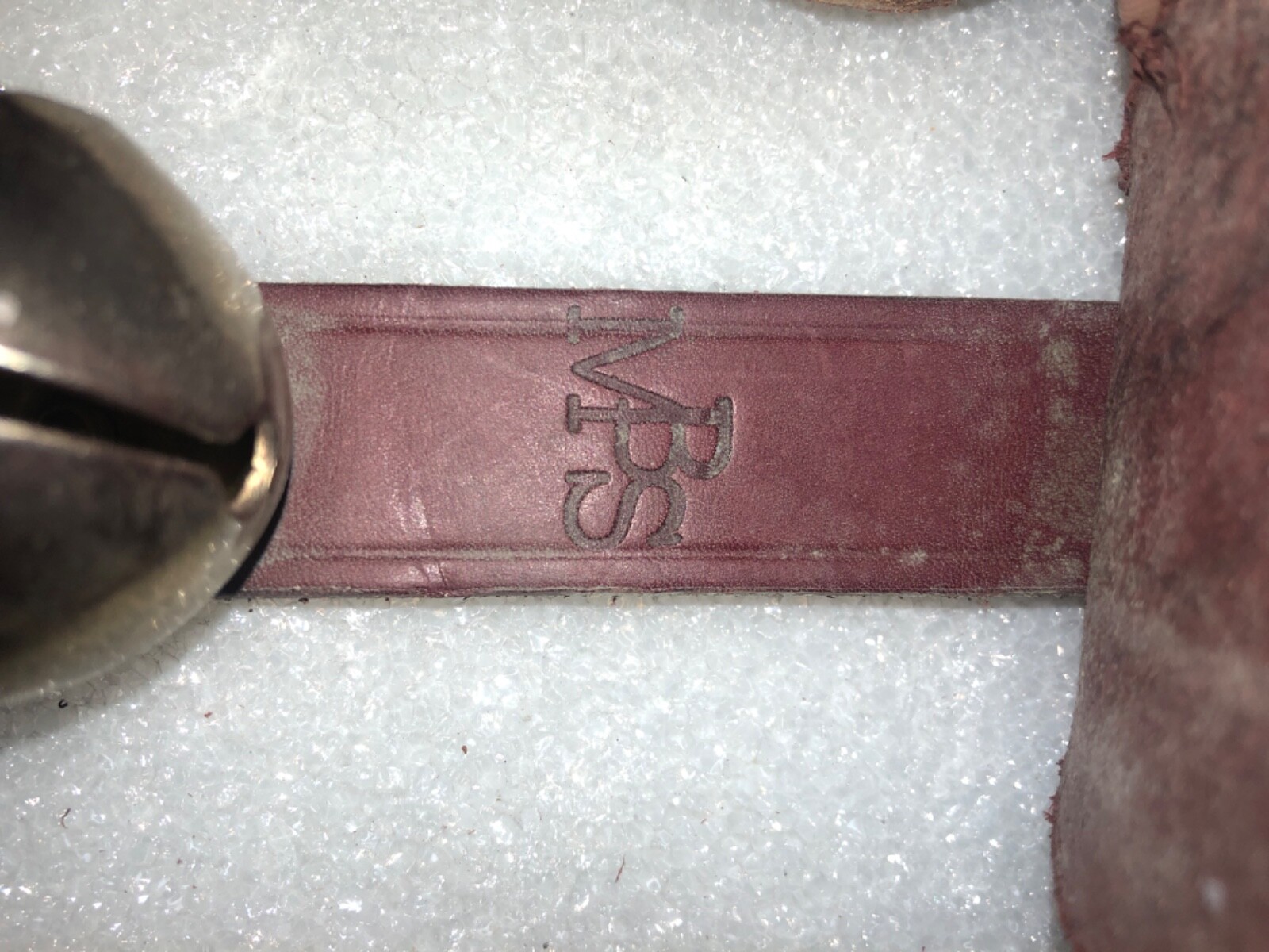 Three (3) 14”  Sleigh Jingle Bells On A Leather Strap Christmas Reindeer 9 Bells