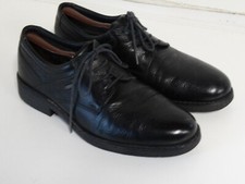 ARA Lace Up Shoes Men Size 9 42 black  Leather Comfort rubber sole