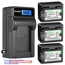 Kastar Battery LCD Wall Charger for BP-718 & Canon LEGRIA HF M86 HFM86 Camera