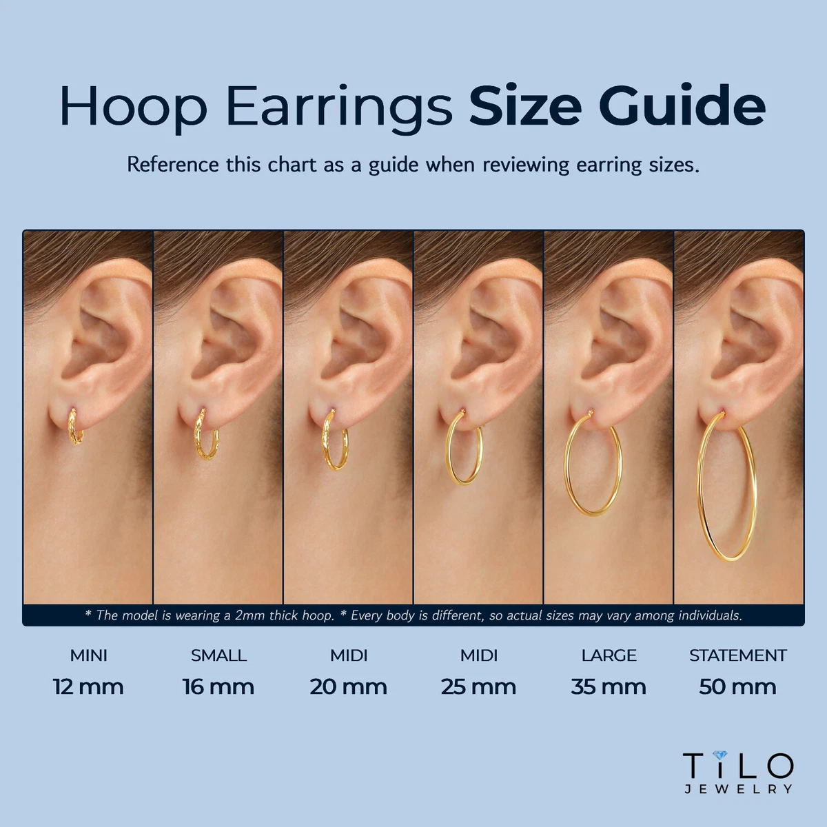 Large size hoop earrings online