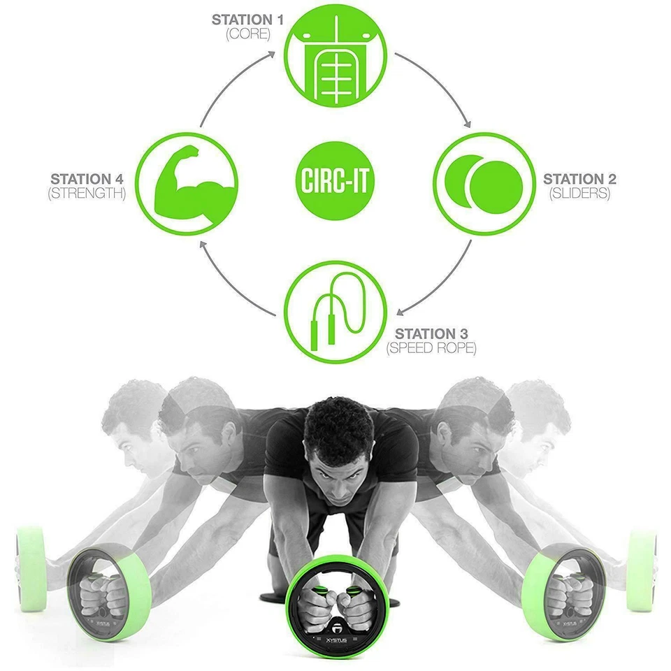 CIRC-IT Pro Compact Fitness System Green & Black 10" Diameter Travel Gym - Image 4 of 4