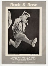 The Who Pete Townsend Ticket Invite Vintage Rock & Rose George B Rose Photo 1983