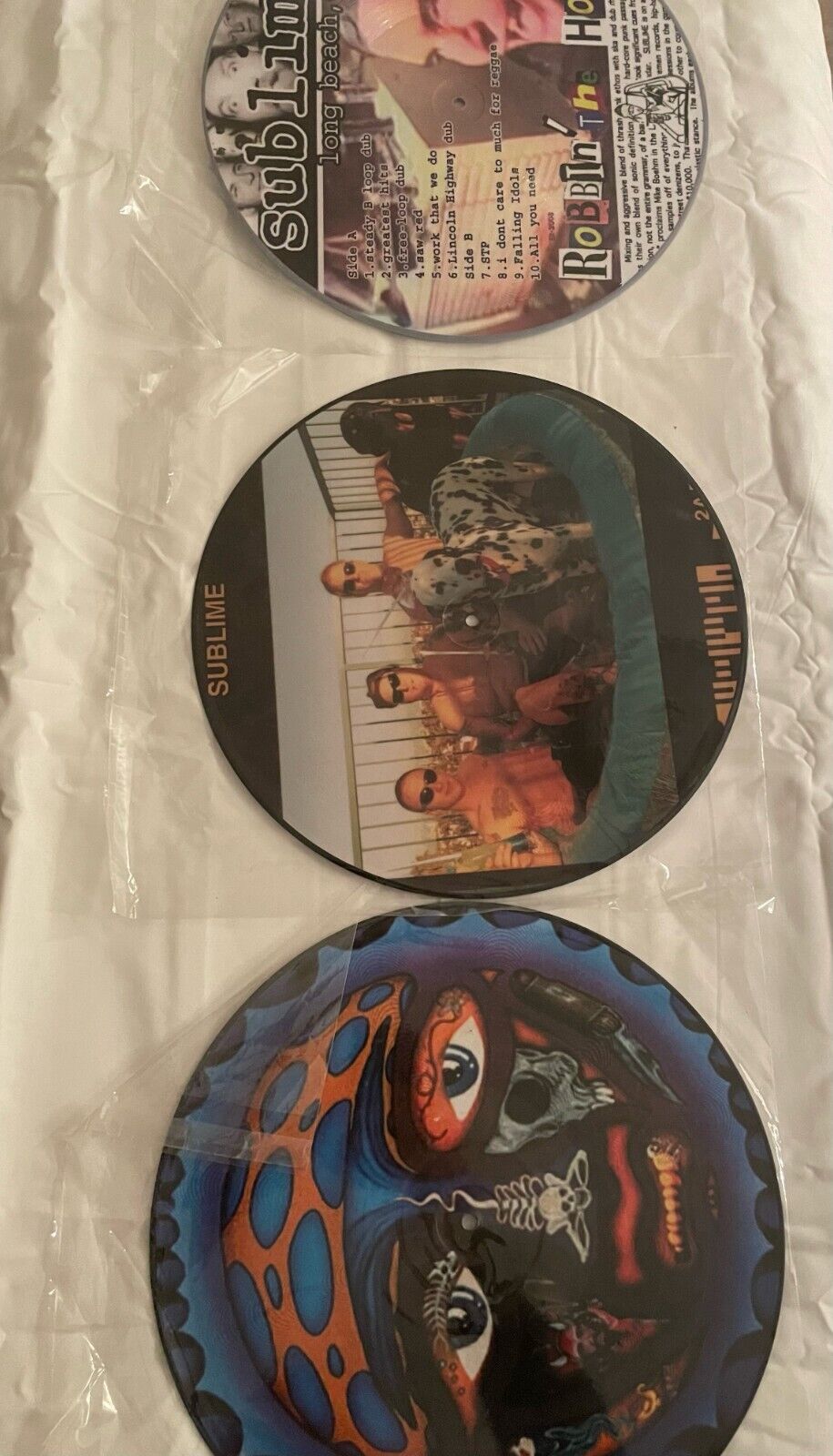 Lot of 3 Sublime Picture disk Vinyls