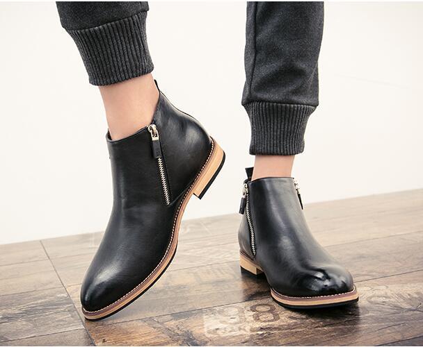 Mens Zip Ankle Boots High Top British Dress Formal Casual Fashion Shoes Size New Mens Zip Ankle Boots High Top British Dress Formal Casual Fashion Shoes Size New