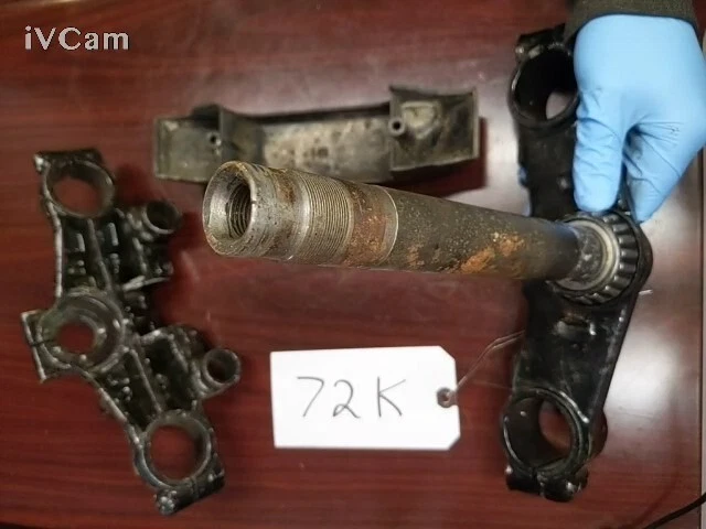 1980 Kawasaki KZ1000 E вал тройной дерево рулевого штока зажим хомут - Изображение 4 из 4