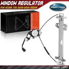 Window Regulator w/ Motor 6 pins for Acura TSX 2004-2008 Sedan Front Left Driver