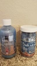 2 BATH AND BODY WORKS BUBBLE BATH  SALT SOAK SANTA'S BLUEBERRY SHORTBREAD