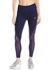 Puma Women's CLASH 7/8 Leggings Navy 515361-03 b