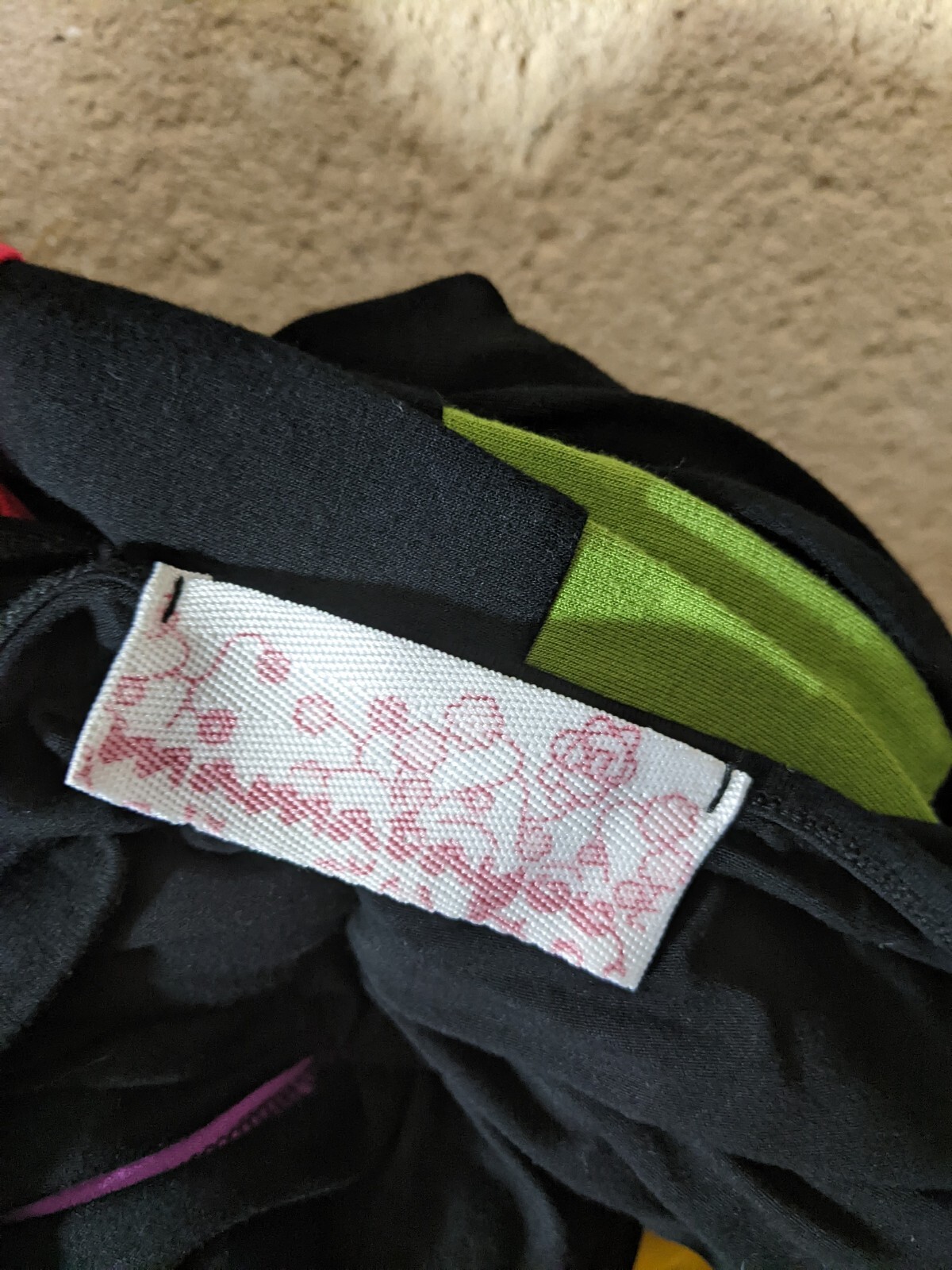 Robe Pause Café Taille 40 - Rouge Et Noire, Manches 3/4, Satin, Occasion Très Bon état