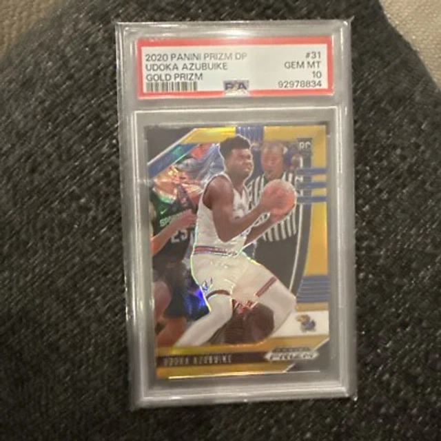 2020 Panini Prizm Draft Picks Collegiate #31 Udoka Azubuike Gold Prizm /10