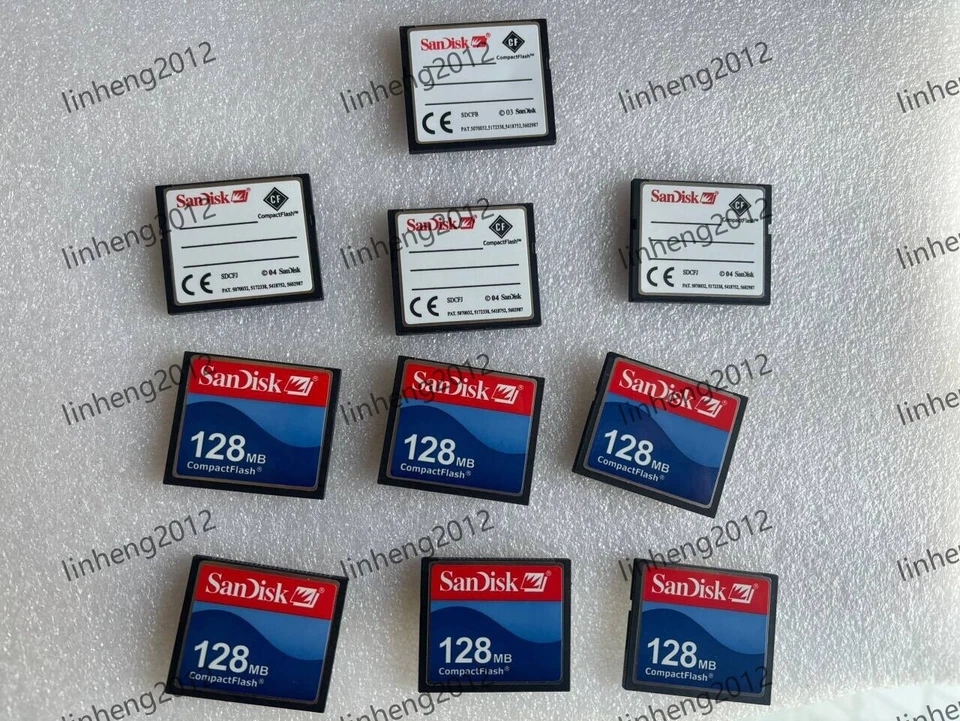 10PCS Sandisk 128MB Compact Flash Card 128MB CF Memory card SDCFJ/SDCFB - Image 2 of 3