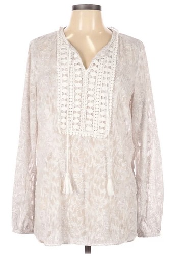 ORANGE OKLAHOMA IVORY LONG SLEEVE BLOUSE AND BLACK SHORT 2 PC. SET