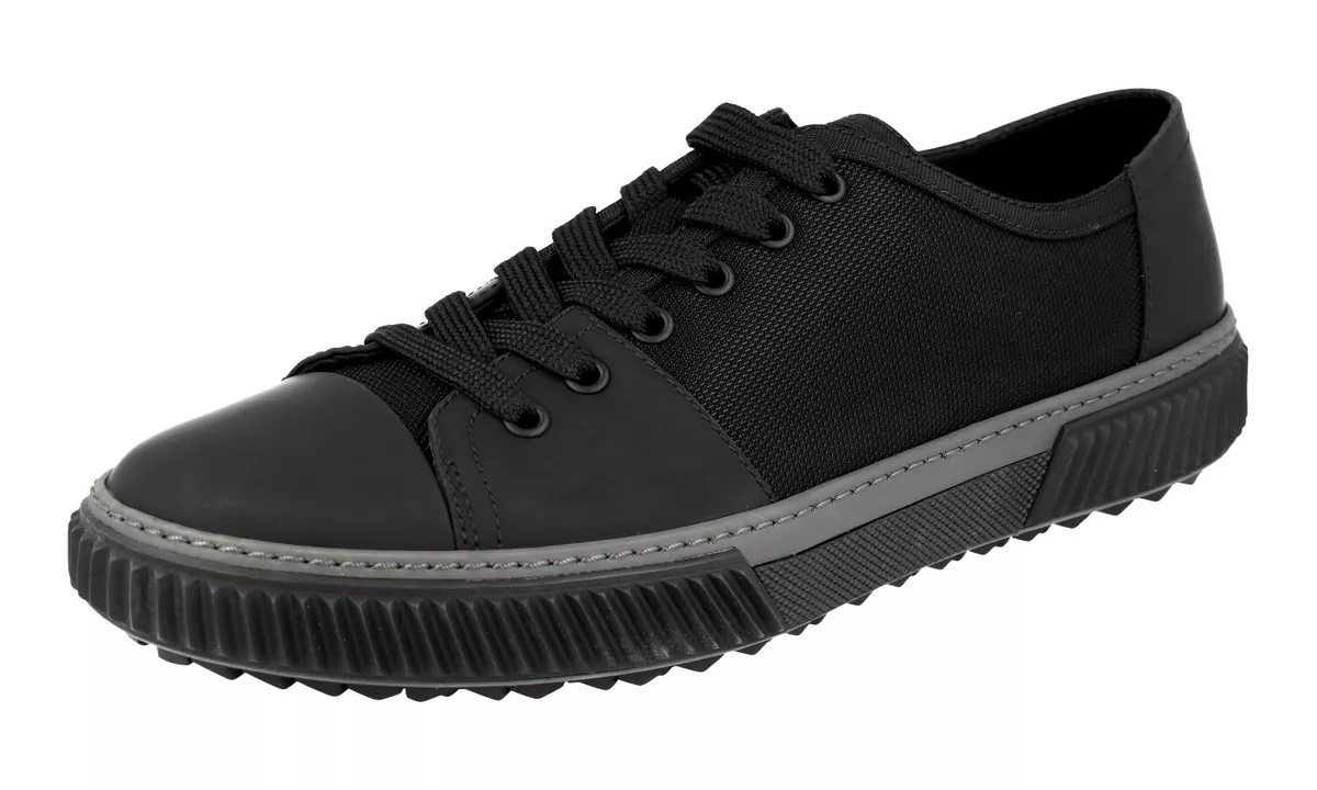AUTH LUXURY PRADA SNEAKERS SHOES 4E3058 BLACK NEW US 10.5 EU 43 5