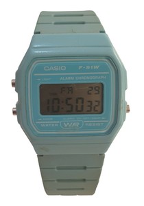 casio f91w blue