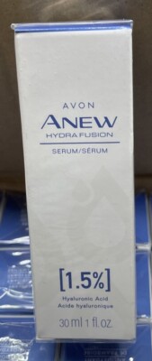 Avon Anew Hydra Fusion Face Serum 1.5% Hyaluronic Acid Anti Aging 1 fl oz Sealed