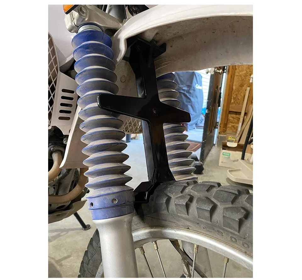 1x Soporte de horquilla para moto de cross soporte negro para motocross todoterreno universal Foto 3 de 4