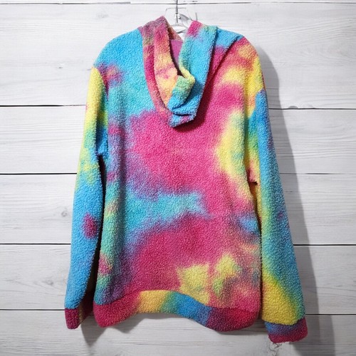 BARBIE THE MOVIE Unisex I AM KENOUGH Official Sherpa Tie-Dye Hoodie Sweatshirt X - Picture 2 of 12