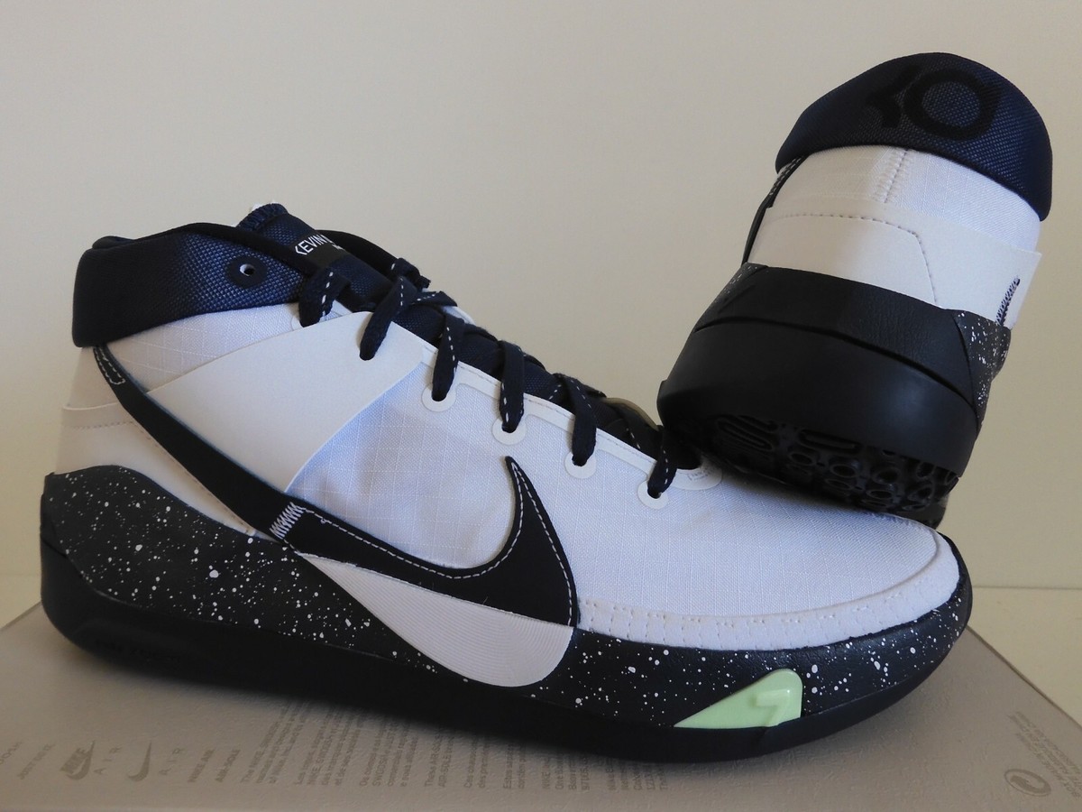NIKE KD13 KD 13 TB KEVIN DURANT COLLEGE NAVY BLUE-WHITE SZ 11.5