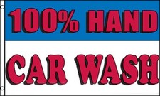 100 HAND CAR WASH Flag 3x5 ft Business Advertising Sign Banner Detailing Auto