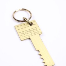 Vintage Weight Watchers Key To The Future Gold Tone Brass w/ Keyring