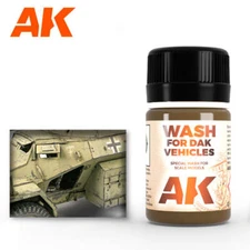 AK Interactive AK066 Weathering Africa Korps Wash Enamel 35ml - US