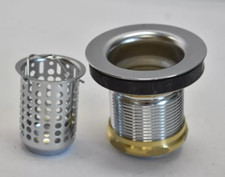 ProFlo Brass Body Junior Basket Strainer Chrome Finish 1-1/2" PF73BRCP