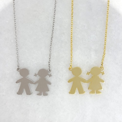 Personalized Necklace for Mom, Kids names, 925 Sterling Silver Boy Girl Child - Picture 9 of 15